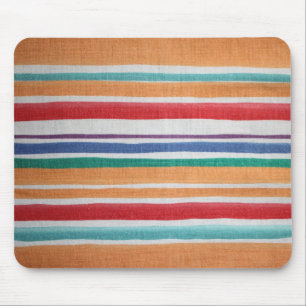 Tapis De Souris Mousepad à rayures multicolores