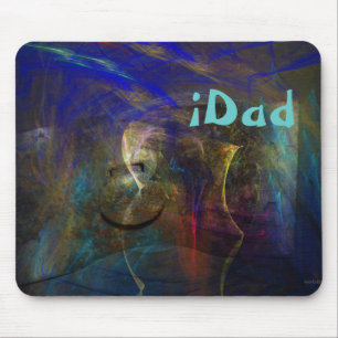 Tapis De Souris Mousepad abstrait artistique avec le texte fait