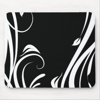 Tapis De Souris Mousepad arabesque noir et blanc