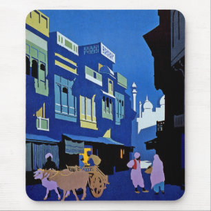 Tapis De Souris Mousepad Art Vintage Inde