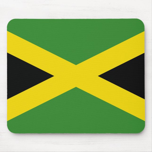 Tapis De Souris Mousepad au drapeau de la Jamaïque (Devant)