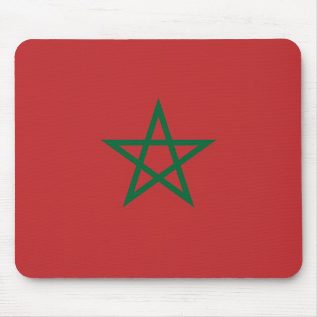 Tapis De Souris Mousepad au drapeau du Maroc (Devant)