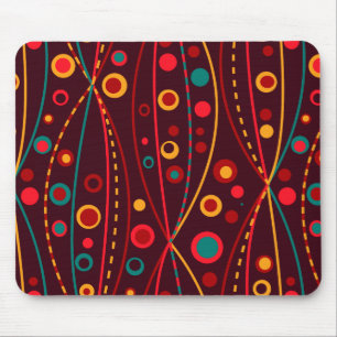 Tapis De Souris Mousepad aux particules rouges