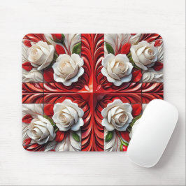Tapis De Souris Mousepad avec design Rose anglais