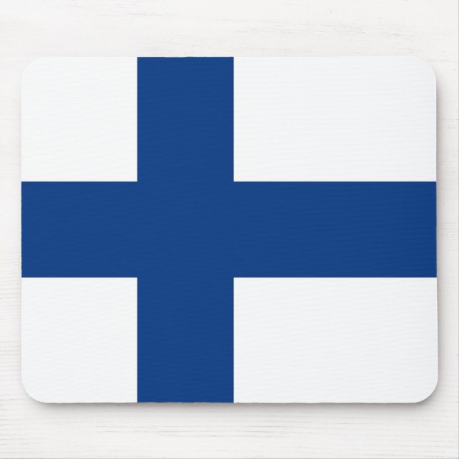 Tapis De Souris Mousepad avec Drapeau de Finlande (Devant)