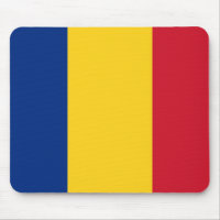 Mousepad avec drapeau de Roumanie
