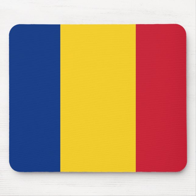 Tapis De Souris Mousepad avec drapeau de Roumanie (Devant)