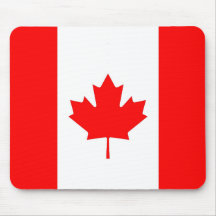 Mousepad avec drapeau du Canada