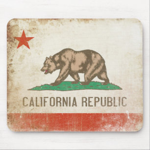 Tapis De Souris Mousepad avec le drapeau affligé de République d