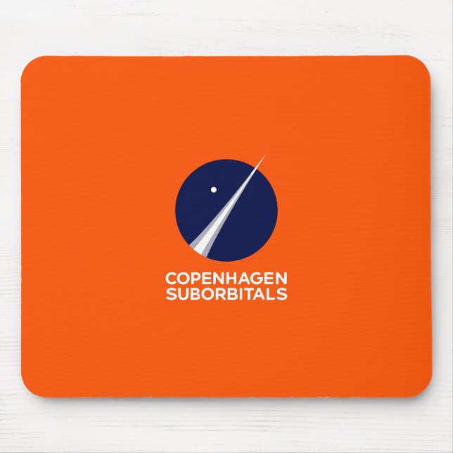 Tapis De Souris Mousepad avec le logo de Copenhague Suborbitals (Devant)