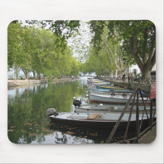 Tapis De Souris Mousepad : Bateaux, canal, lac Annecy, France