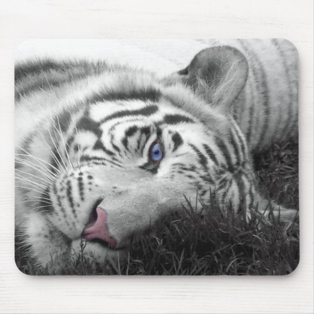Tapis De Souris Mousepad blanc de tigre (Devant)