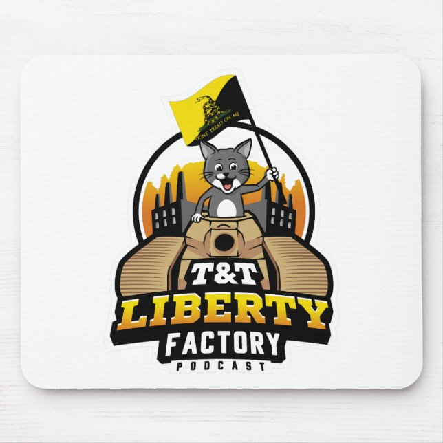 Tapis De Souris Mousepad (Blanc) par T&T Liberty Factory (Devant)