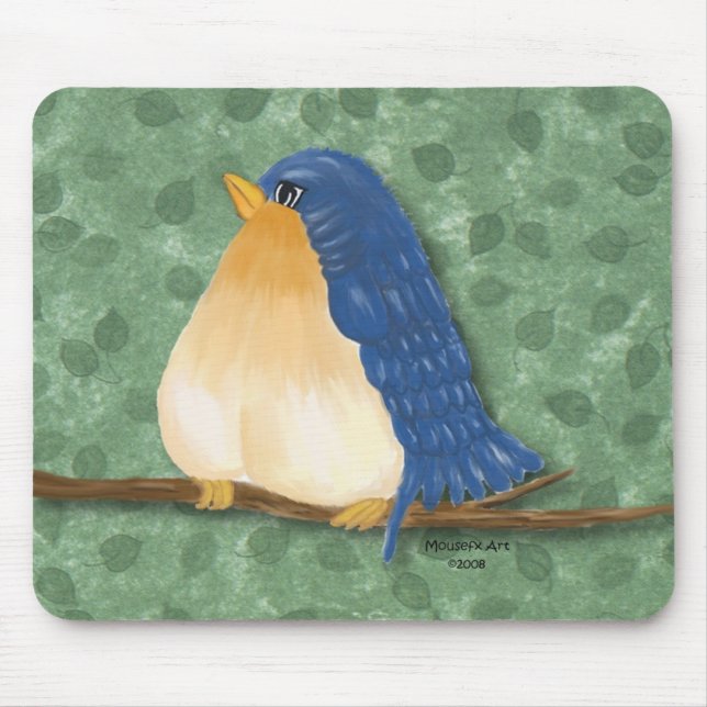 Tapis De Souris Mousepad Bleu (Devant)
