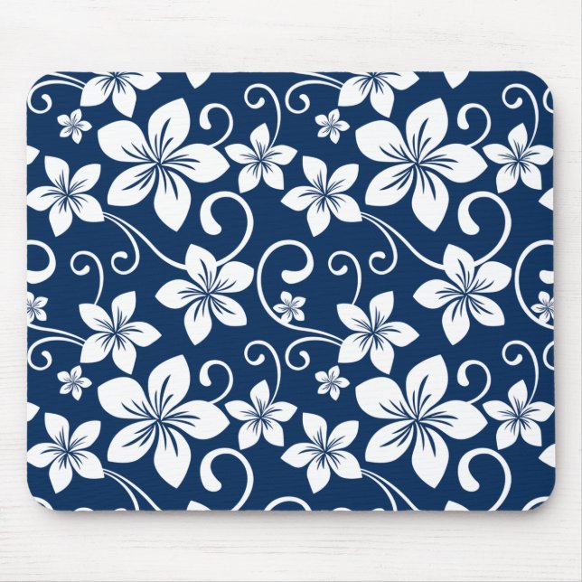 TAPIS DE SOURIS MOUSEPAD BLEU HAWAII (BLEU DE LA MARINE) (Devant)