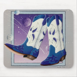 Tapis De Souris Mousepad - Bottes de cowboy à glissière électrique