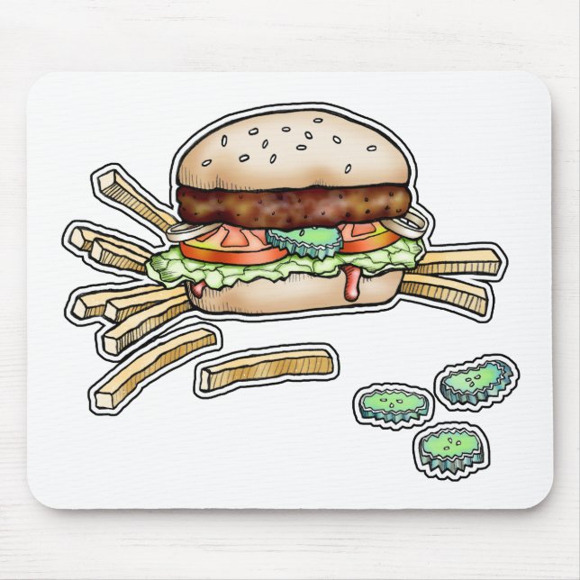 Tapis De Souris MOUSEPAD BURGER et FRIRES (Devant)