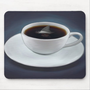 Tapis De Souris Mousepad café fin requin