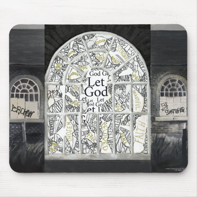 Tapis De Souris Mousepad cassé mais non brisé (Devant)