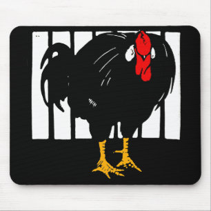 Tapis De Souris Mousepad, coq de poulet coupé de Victoria
