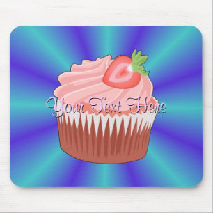 Tapis De Souris Mousepad Cupcake aux fraises