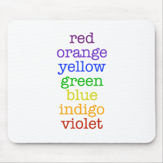Tapis De Souris mousepad d'arc-en-ciel