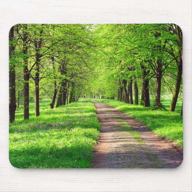 Tapis De Souris mousepad d'avenue de printemps (Devant)