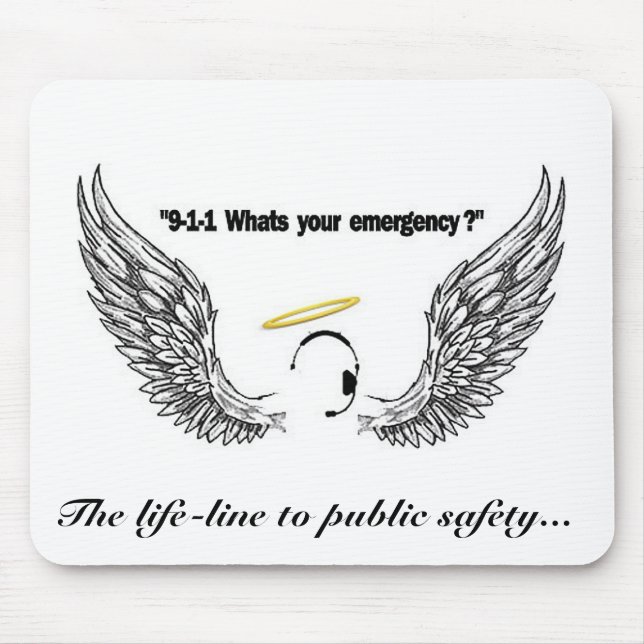Tapis De Souris Mousepad de 911 expéditeurs (Devant)