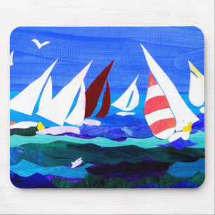 Tapis De Souris Mousepad "de bateaux à voile"