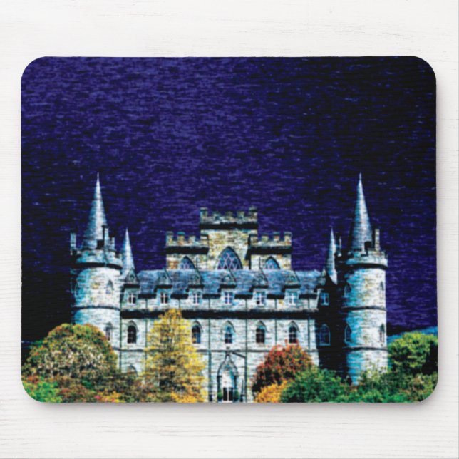 Tapis De Souris Mousepad de château de nuit d'imaginaire (Devant)