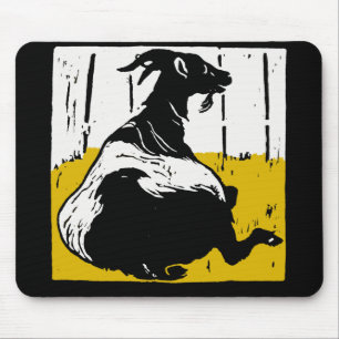 Tapis De Souris Mousepad de chèvre de coupe victorienne