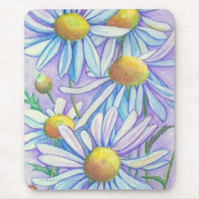 Tapis De Souris Mousepad de chouchous de marguerite (Devant)