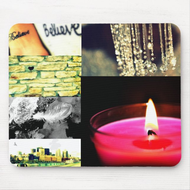 Tapis De Souris mousepad de collage de photo (Devant)