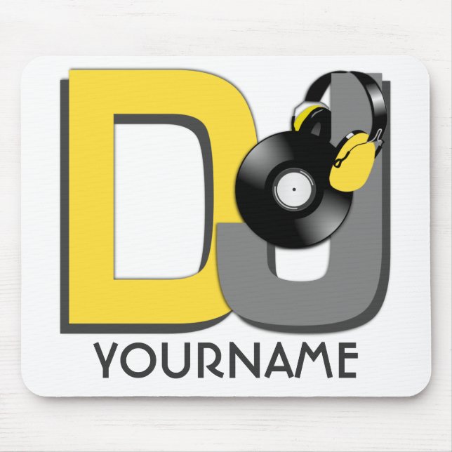 Tapis De Souris Mousepad de coutume du DJ (Devant)