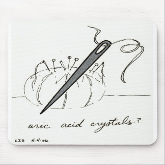 Tapis De Souris Mousepad de cristaux d'acide urique