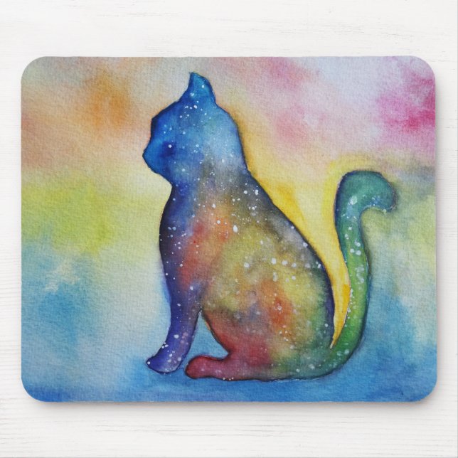Tapis De Souris Mousepad de dessin de chat (Devant)