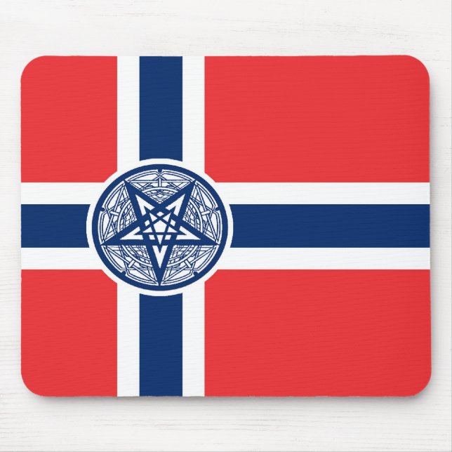 Tapis De Souris Mousepad de drapeau de Dimmu Borgir (Devant)