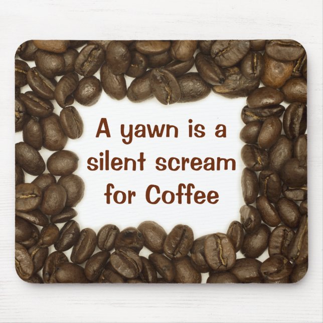 Tapis De Souris Mousepad de fèves de café (Devant)