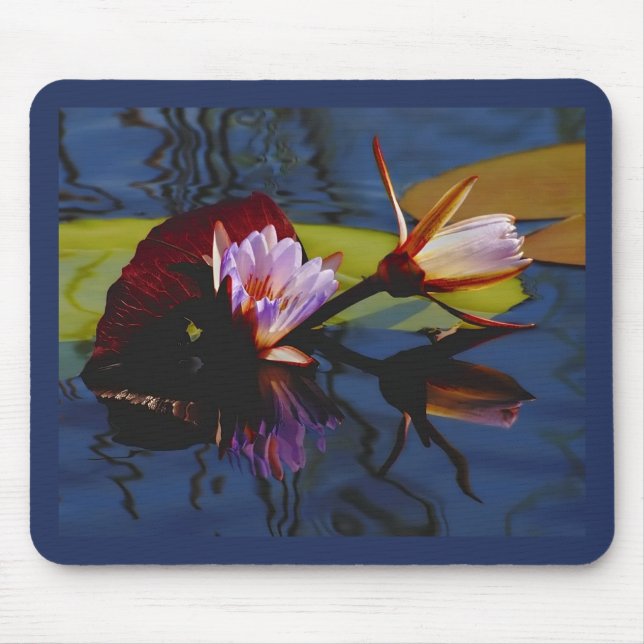 Tapis De Souris Mousepad de flottement de beautés (lillies de (Devant)