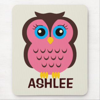 Tapis De Souris Mousepad de hibou personnalisé pour les enfants