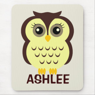 Tapis De Souris Mousepad de hibou personnalisé pour les enfants