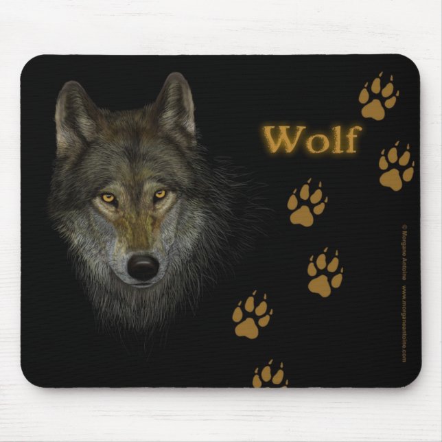 Tapis De Souris Mousepad de loup (Devant)
