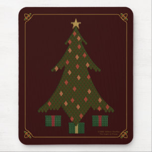 Tapis De Souris Mousepad de Noël doré