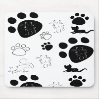 Mousepad de pattes de Kitty