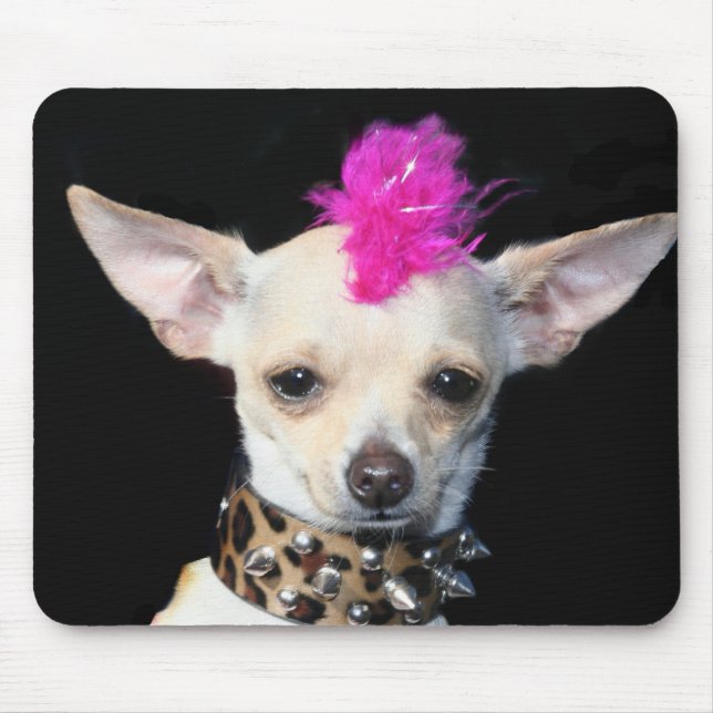 Tapis De Souris Mousepad de punk de chiwawa (Devant)