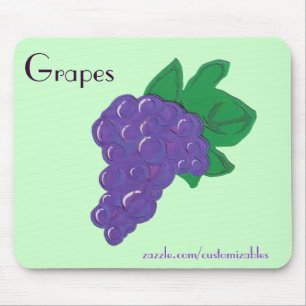 Tapis De Souris Mousepad de raisins