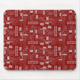 Tapis De Souris Mousepad de rouge de carte