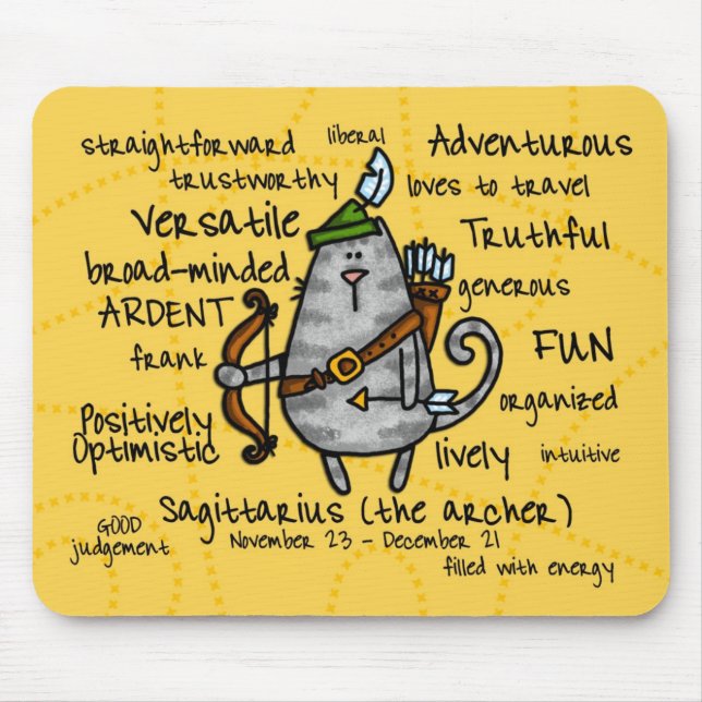 Tapis De Souris mousepad de Sagittaire (Devant)