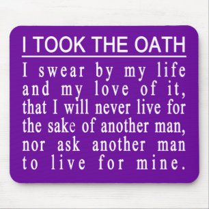 Tapis De Souris Mousepad de serment de John Galt