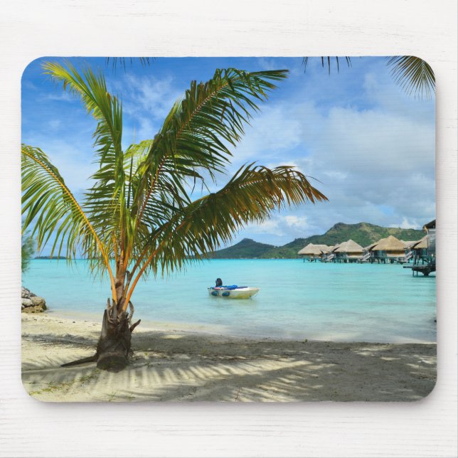 Tapis De Souris Mousepad de station de vacances de palmier et (Devant)